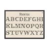 93854-1168.jpg Rustic Draughtsman's Alphabets by Hermann Esser Framed Poster