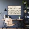 93854-1170.jpg Rustic Draughtsman's Alphabets by Hermann Esser Framed Poster