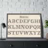 93854-1171.jpg Rustic Draughtsman's Alphabets by Hermann Esser Framed Poster