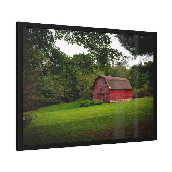 Red Rustic Barn Framed Poster