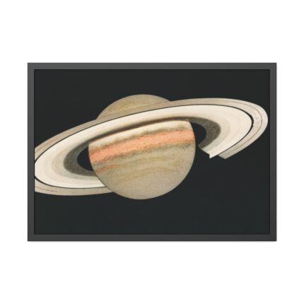 Lithograph Saturne by F. Meheux Framed Poster