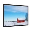 93854-1197.jpg Red Barn in the Winter Framed Poster