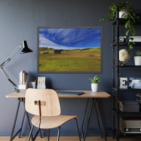 Farmland Hut Cabin Stable Framed Poster