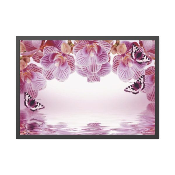 Orchid Background Flowers Framed Poster