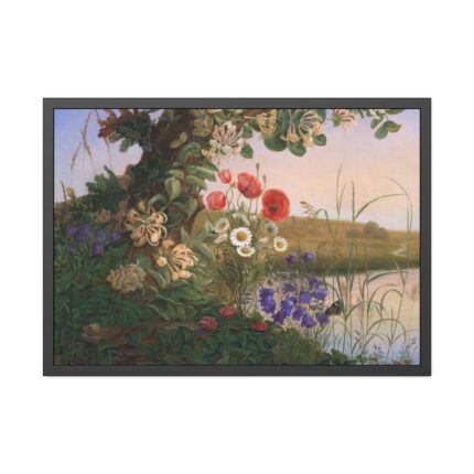 Flower piece by Christine Løvmand  Framed Poster