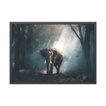 Elephant in Nature Framed Poster