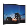 93854-261.jpg Elephant and Sunset Framed Poster