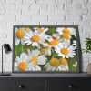 White Flowers Framed Poster