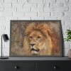 Beautiful Lion's Head Framed Poster