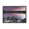 Snowy Mountains Over Lake Framed Poster