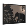 93854-449.jpg Moon Against Light Sky Framed Poster