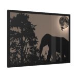 Moon Against Light Sky Framed Poster - Image 2