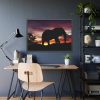 93854-458.jpg Elephant and Sunset in Africa Framed Poster