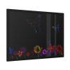 Abstract Floral Butterfly Design Framed Poster