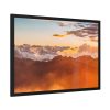 93854-529.jpg Clouds Envelope a Mountain Range During Sunset Framed Poser
