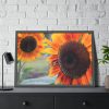 93854-547.jpg Colorful Orange Sunflower Framed Poster