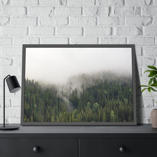93854-579.jpg Forest in Fog Framed Poster