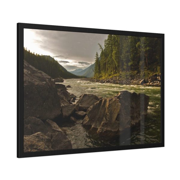 93854-581.jpg Creek River in the Forest Framed Poster