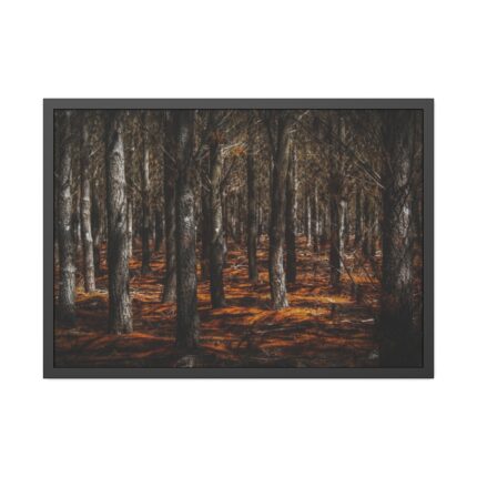 Dark Overgrown Forest Framed Poster