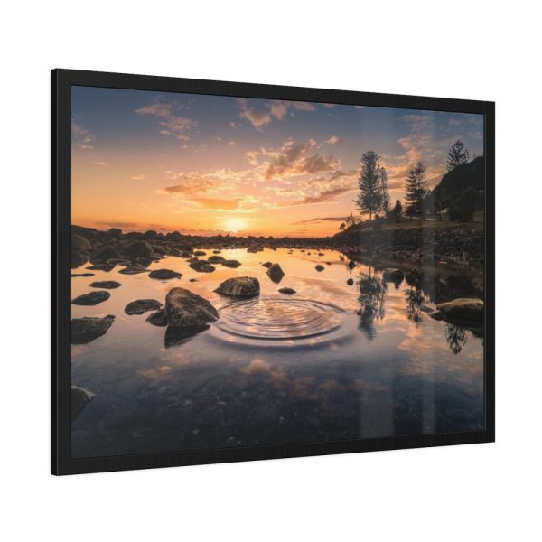 93854-653.jpg Water Reflection in the Forest Framed Poster