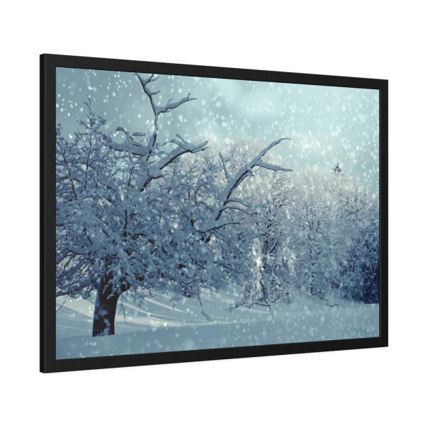 93854-665.jpg Forest Covered with Snow Framed Poster