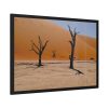93854-681.jpg Desolate Trees in the Sandy Desert of Deadvlei Hiking Trail Framed Poster