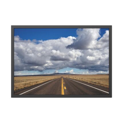 Huge Cumulus Clouds Over the Round Valley near Springerville Framed Poster