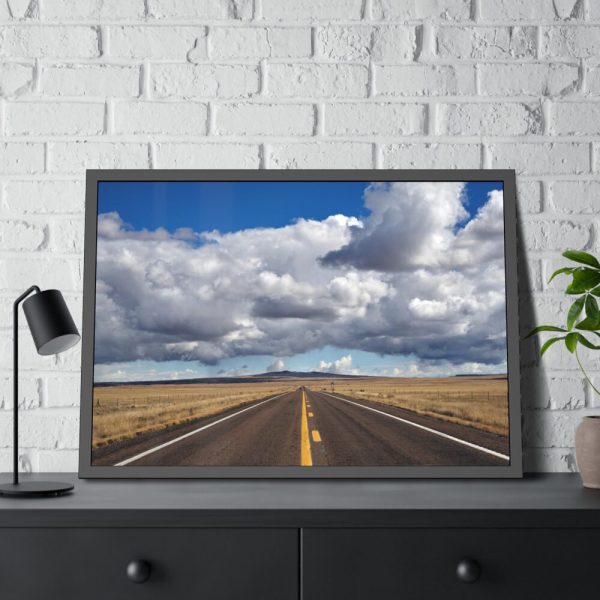 93854-687.jpg Huge Cumulus Clouds Over the Round Valley near Springerville Framed Poster