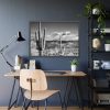 93854-742.jpg Black and White Cactus in Desert Framed Poster