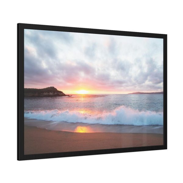 93854-753.jpg Pacific Coast Sunset at Monterey, California Framed Poster