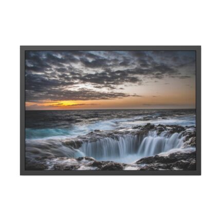 Waterfalls under the Sky Framed Poster