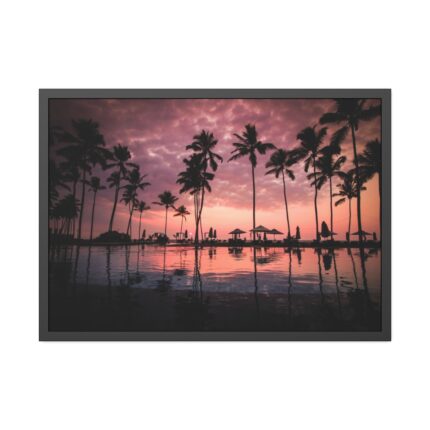 Water Palm in the Resort Framed Poster