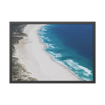Peaceful Scenic Beach Framed Poster