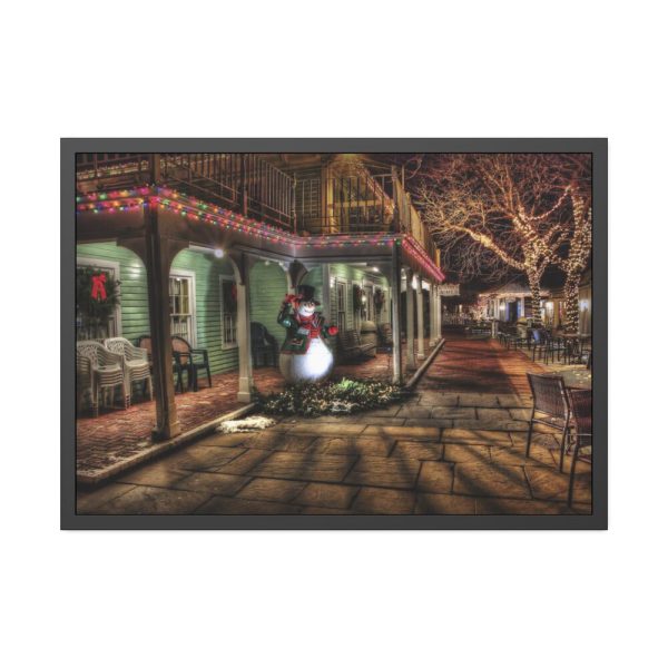 93854-812.jpg Town Christmas Decoration Framed Poster