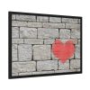 93854-821.jpg Heart on the Wall Framed Poster