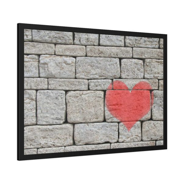 93854-821.jpg Heart on the Wall Framed Poster