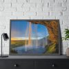 93854-827.jpg Waterfall on a Cave Framed Poster