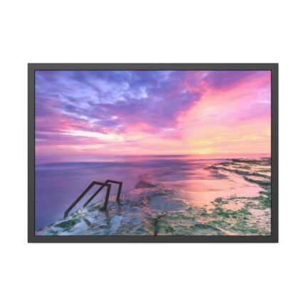 Rockpool in Cabo Cervera Torrevieja Framed Poster