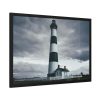 93854-881.jpg Lighthouse With Black Sky Framed Poster