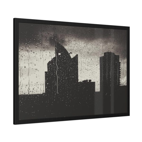 93854-901.jpg Rainy Night from the Window Framed Poster
