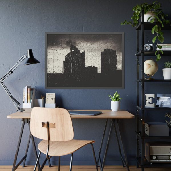 93854-902.jpg Rainy Night from the Window Framed Poster