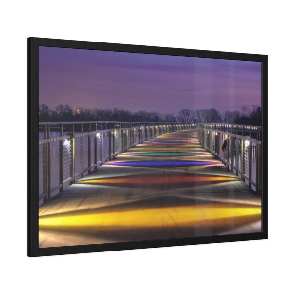 93854-905.jpg Bridge in the Colors of the Rainbow Framed Poster