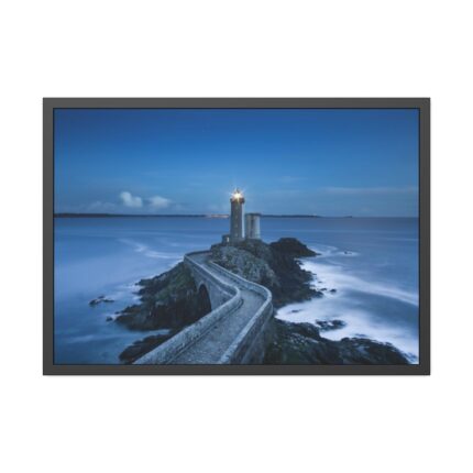 Lighthouse on the Rock Framed Poster
