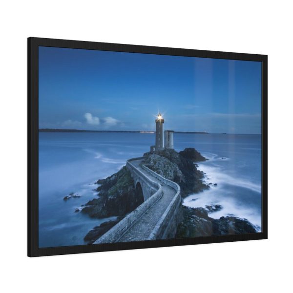 Lighthouse on the Rock Framed Poster