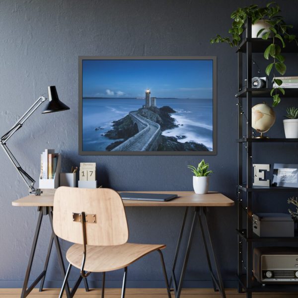 Lighthouse on the Rock Framed Poster