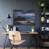 93854-918.jpg Sunset During Storm is Comimg to the Island Framed Poster