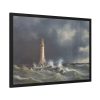 Eddystone Lighthouse by Anton Melbye Framed Poster