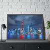 93854-947.jpg Light Building in the Night Framed Poster