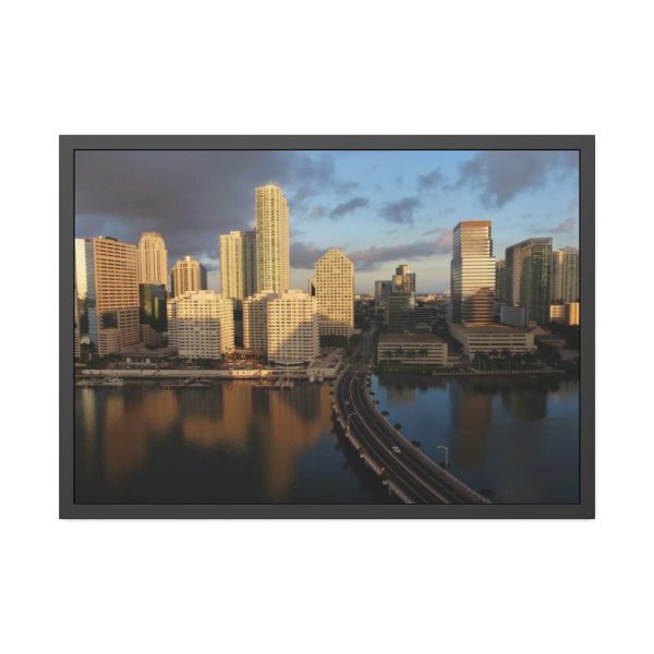 Skyline in Miami, Florida Framed Poster