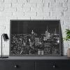 93854-959.jpg Black and White urban City Framed Poster